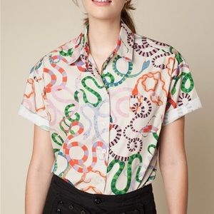 Rachel Antonoff Jonny Top in Snake Print 🐍